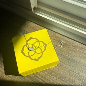 Kendra Scott Necklace Iridescent Drusy on Silver